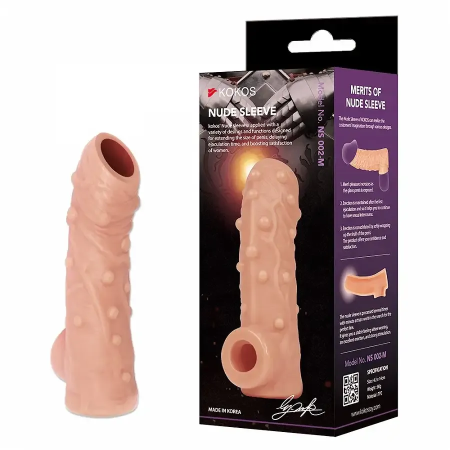 Насадка на член Kokos Nude Sleeve NS 002 M Львів - фото 2