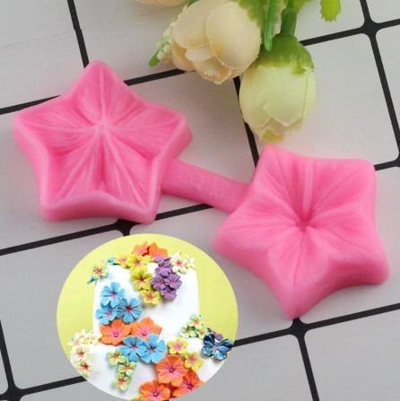 Молд кондитерский Цветок 4 см розовый Киев - изображение 1