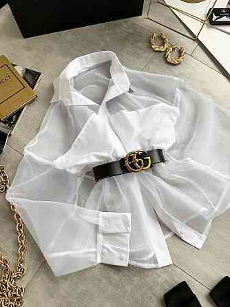 Женская стильная блуза из полупрозрачной органзы Одесса