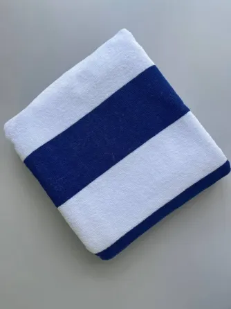 Пляжное полотенце махровое Ideal Textile в полоску 90х170 см (56860346) синя смужка Черновцы