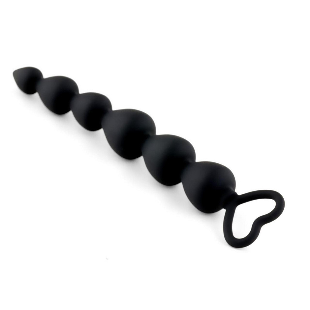 Анальная цепочка - Anal Beads Heart Black Sex Aura Киев - изображение 3