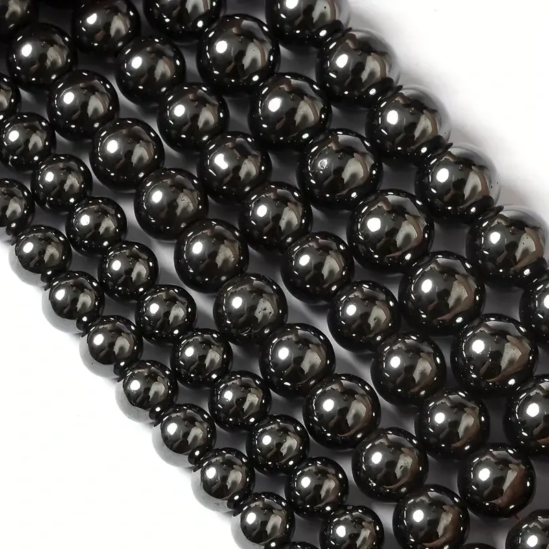 Бусины гематит 8 мм – натуральные камни для браслетов, нитка ~45 шт Киев - изображение 3