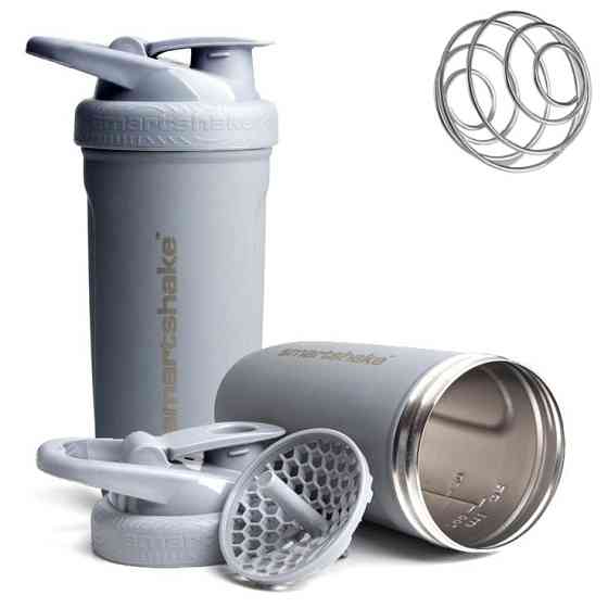 Шейкер спортивний SmartShake металевий Reforce Stainless Steel 30oz/900ml Gray Кам'янське