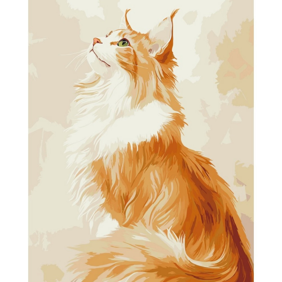 Картина за номерами "Рудий Мейн-кун" ©arttem_illustration 11704-AC 40х50 см Вінниця - фото 1