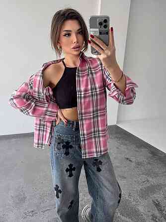 Жіноча сорочка в клітинку ( з накатом) Одеса