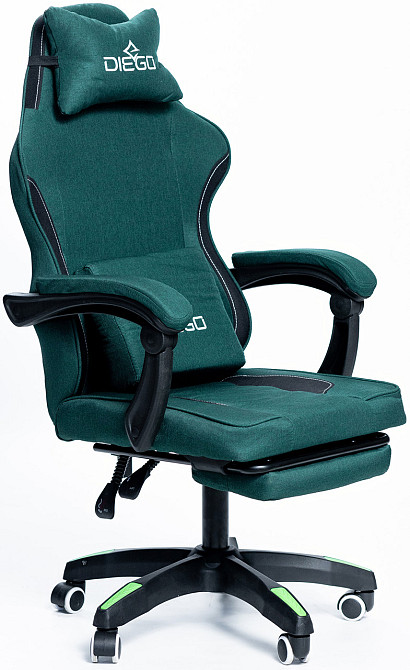 Кресло геймерское DIEGO Soft Green Киев - изображение 4