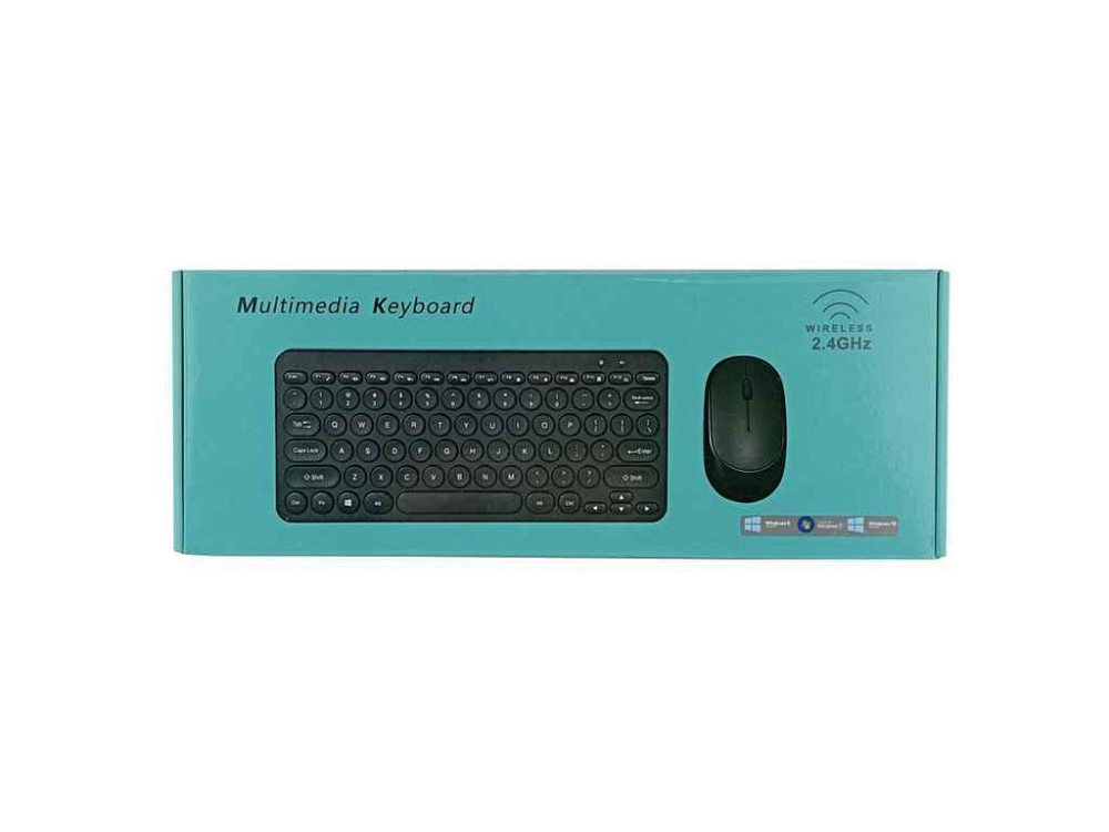 Набор клавиатурамиша беспроводной Keyboar 902 Bluetooth/Wireless черный ТМ GERLAX Киев - изображение 1
