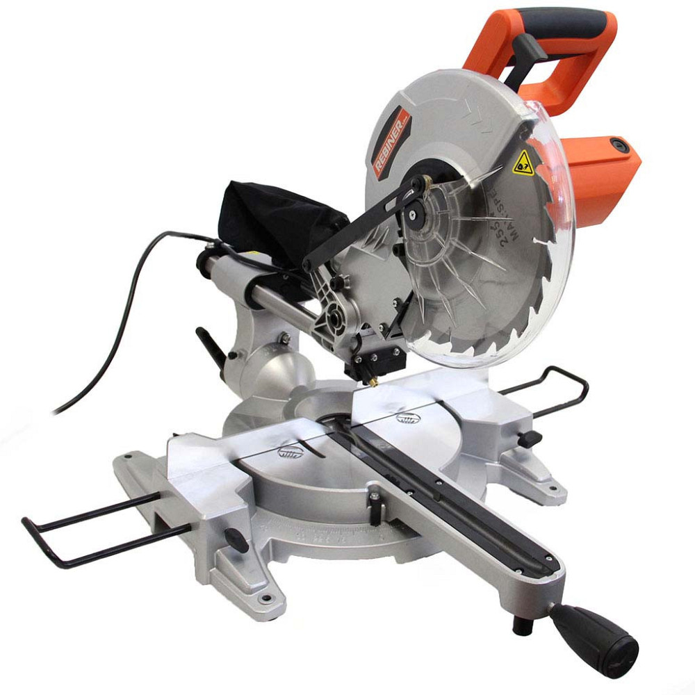 Торцювальна пила Rebiner RMS-2950 з протяжкою (255 мм, 2950 Вт) – ефективне рішення для точних розпилів, гарантія 36 міс, Литва Львів - фото 1