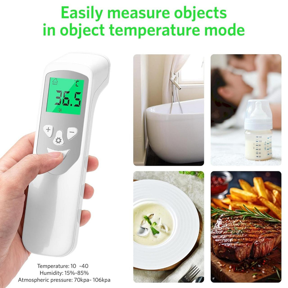 Безконтактний інфрачервоний цифровий термометр SANEWE для дітей та дорослих, з дисплеєм LCD та пам’яттю Київ - фото 4