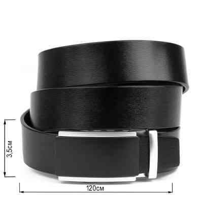 Ремень Vintage Мужской с автоматической пряжкой Черный (20294) Винница