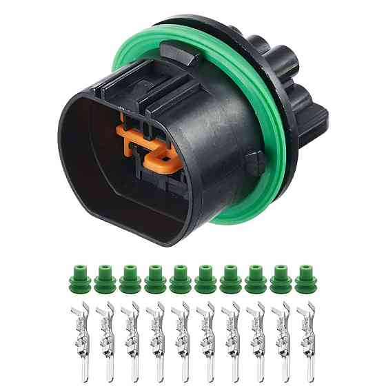 Роз'єм конектор 10-кон., Фара, GL221-10021, KUM Корея універс., Освітлення, Hyundai, Kia Київ