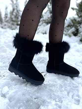 Hengji Угги жіночі HENGJI 5873 чорні (зима, замша натуральна) (5196) 41 Коломия