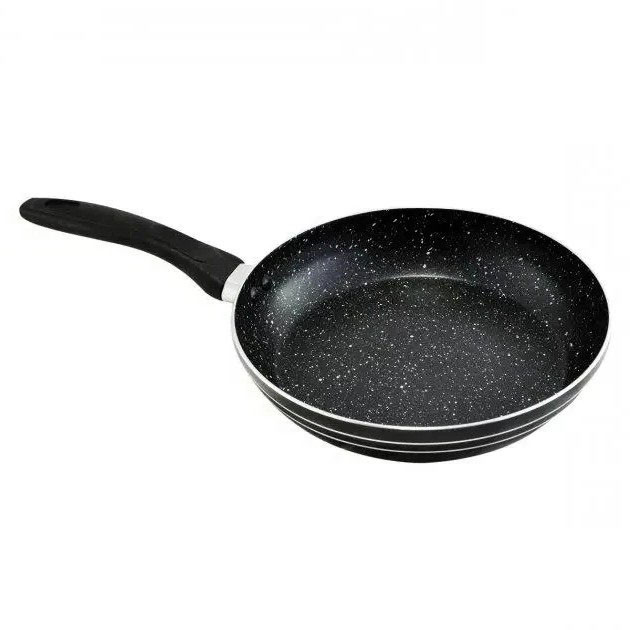 Сковорода з ручкою алюміній, Зручна сковорода для дому Зручна для щоденного використання HS-38 Львів - фото 1
