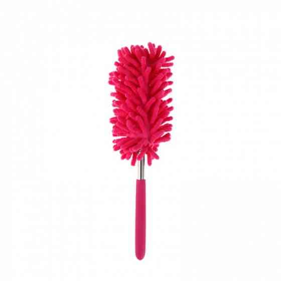 Щетка для уборки пыли пипидастр телескопическая (розовая) Винница