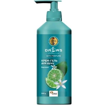 Гель для душа Dalas Cosmetics Бергамот 500 г (4823128004783) Вінниця - фото 1