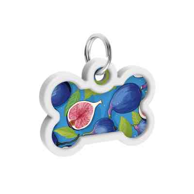 Адресник для животных WAUDOG Smart ID с QR паспортом "Инжир", кость 40х28 мм (231-4053) Винница