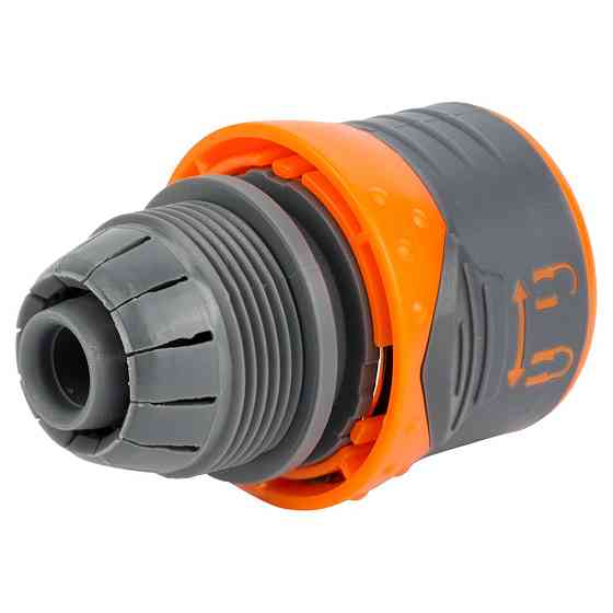 Конектор 1⁄2" швидкознімний для шланга 1⁄2" із замком (ABS+TPR) FLORA (5015464) Київ