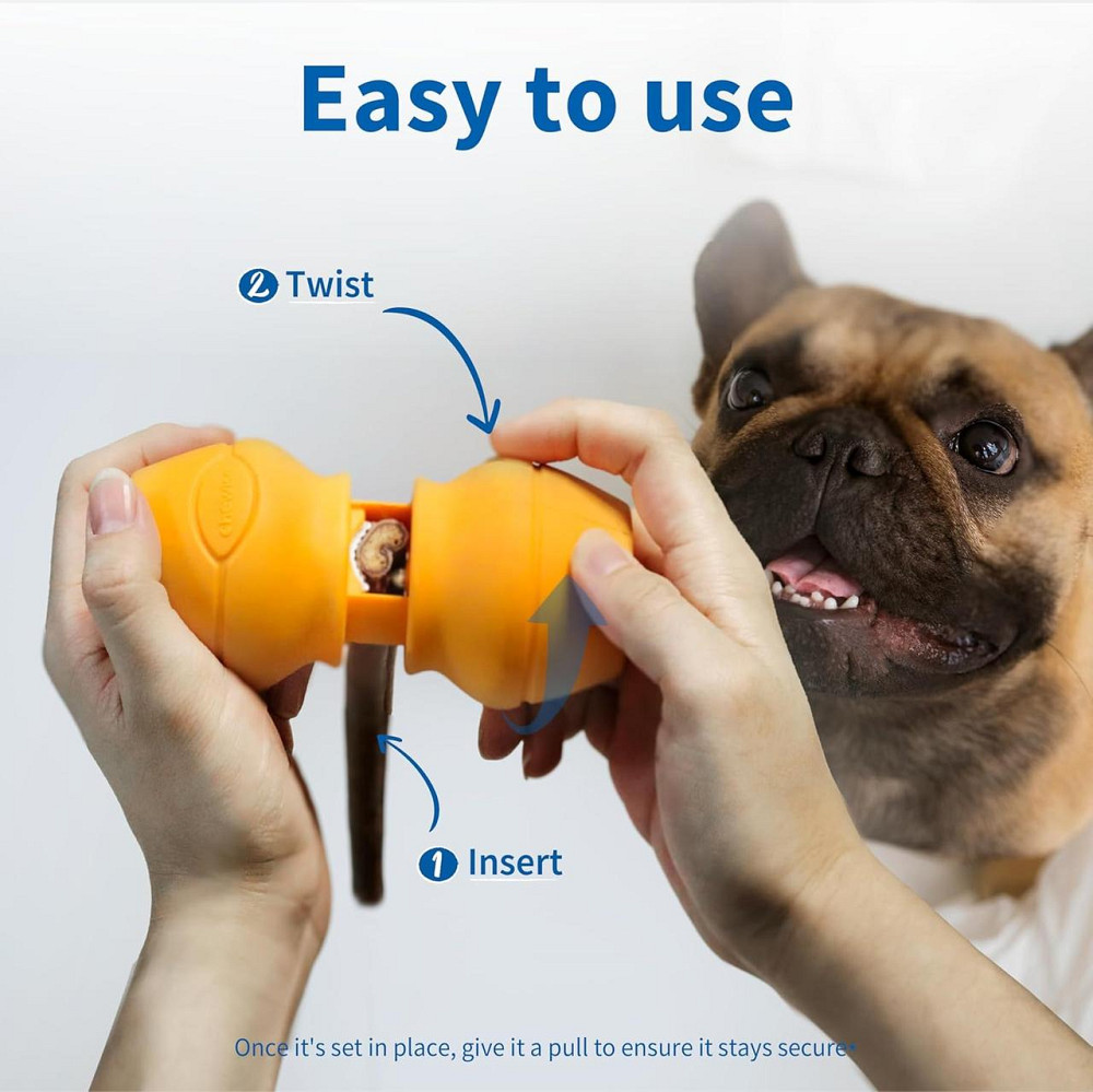 Держатель для bully sticks Chewise CHM201 Желтый Heavy Duty BPA-free Противозадыхающий для собак всех размеров Киев - изображение 9