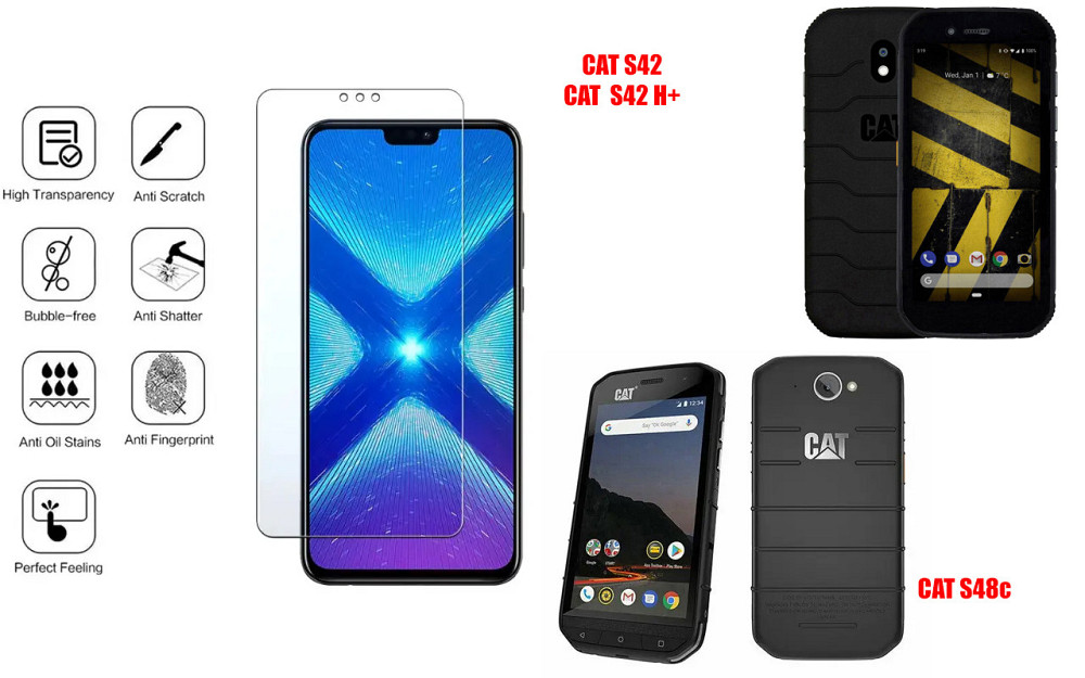 Защитное стекло NeoGlass для CAT S42, S42 H+, S48c – ультрапрозрачное и устойчивое Киев - изображение 4