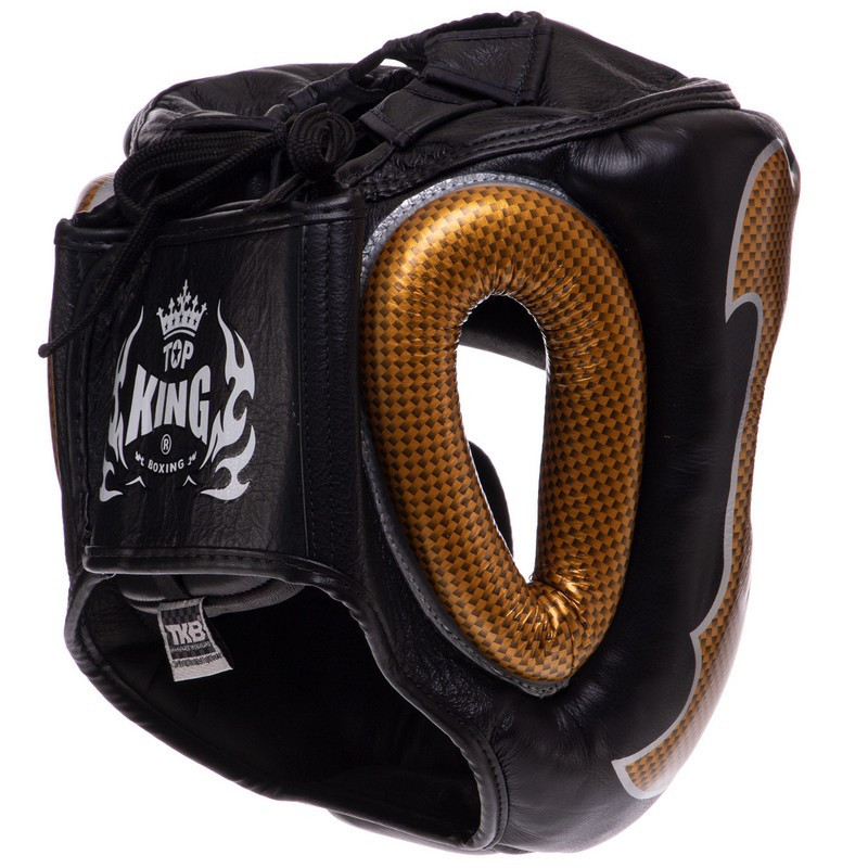 Шлем боксерский с полной защитой кожаный TOP KING-01 S-XL Шлемы для бокса и единоборств Киев - изображение 5