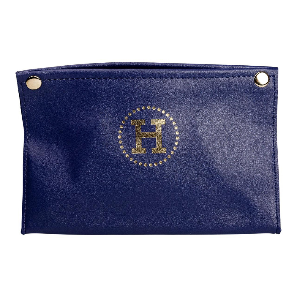 Yiwu Серветниця з еко шкіри 20×7.5×11.5 см для серветок на кнопках Синій HP-3-213BL Коломия - фото 2