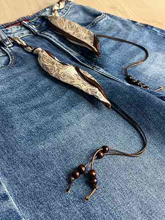 Джинси жіночі Vanver 2008 skater jeans з поясом банани сині, синій, 29, 29, 77 см, 110 см Київ