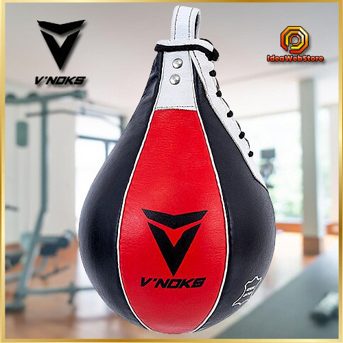 Пневмогруша боксерська V'Noks Potente 26×17 см – шкіряна швидкісна груша NAPPA для інтенсивних тренувань Київ - фото 1