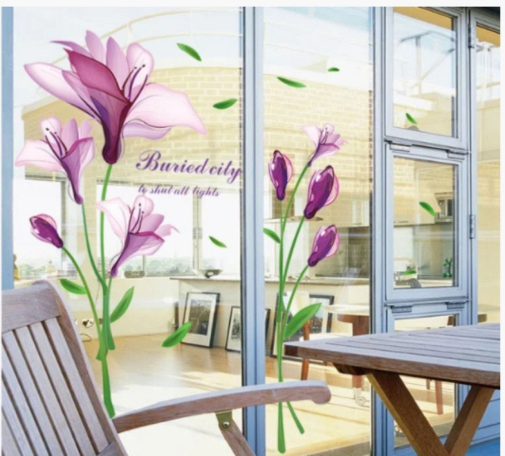 Наклейка интерьерная Сиреневые цветы Киев - изображение 9