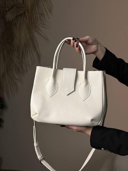 Сумка женская кожаная большая Луизианна черная 28*20*10 см, базовая черная сумка, стильная с Киев - изображение 2