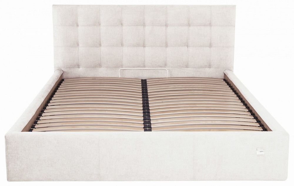 Ліжко Двоспальне Chester New VIP 180 х 190 см Місті Milk З додатковою металевою цільнозварною рамою Бежевий Дніпро - фото 16