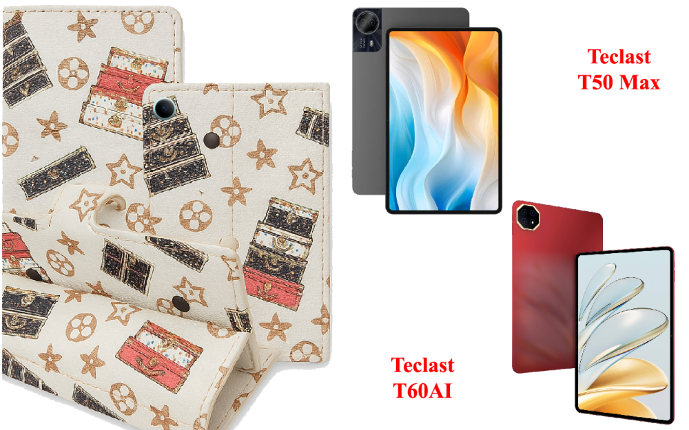 Книжка-трансформер для планшета Teclast T60 Plus, Teclast T70, колір Black Lyi White Київ - фото 1
