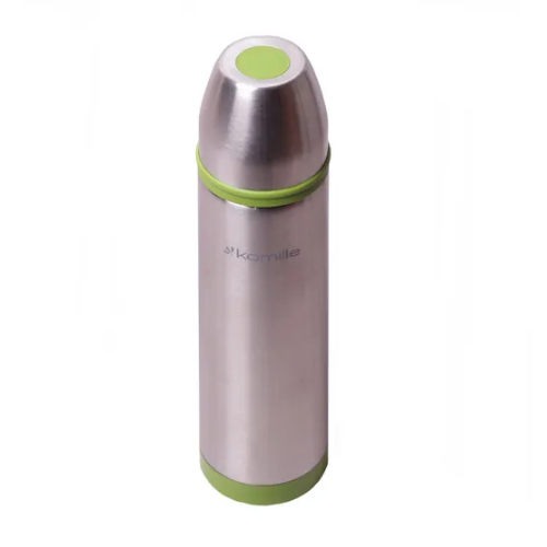 Термос 1000мл з пластик.вставками нержавіюча сталь (червоний,блакит.,зелен.,фіолет.) KAMILLE 2059B Житомир - изображение 11