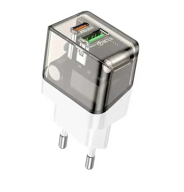 Зарядний пристрій Borofone Scenery BA80A 220В 20Вт з USB, підтримка швидкого заряджання QC3.0 Quick Charge Одеса - фото 18