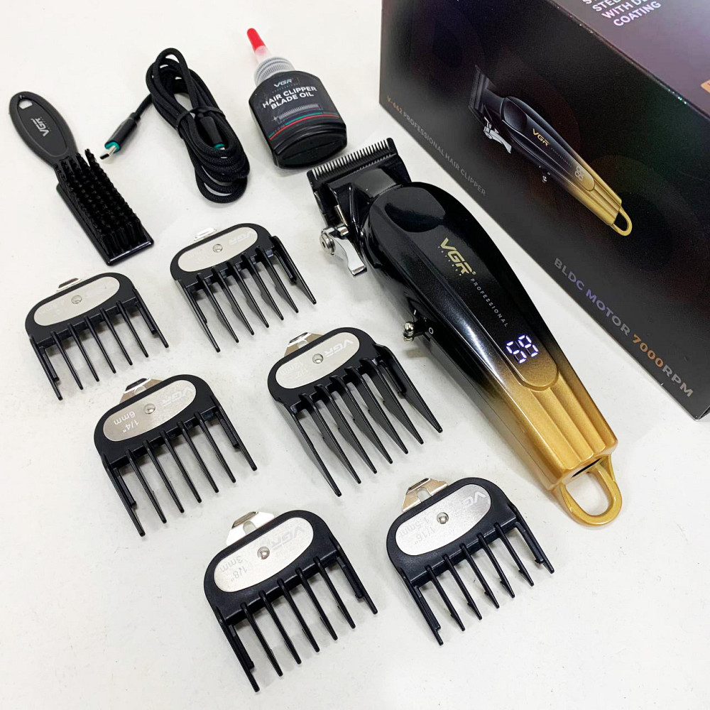 Машинка для стрижки волосся електрична VGR V-662, Водонепроникний тример для стрижки VS-54 Львів - фото 3