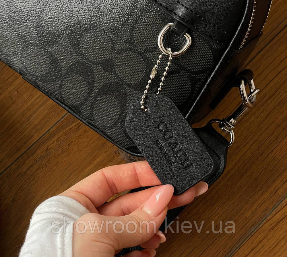 Мужская брендовая сумка на плечо Coach (1376-1) Киев - изображение 4