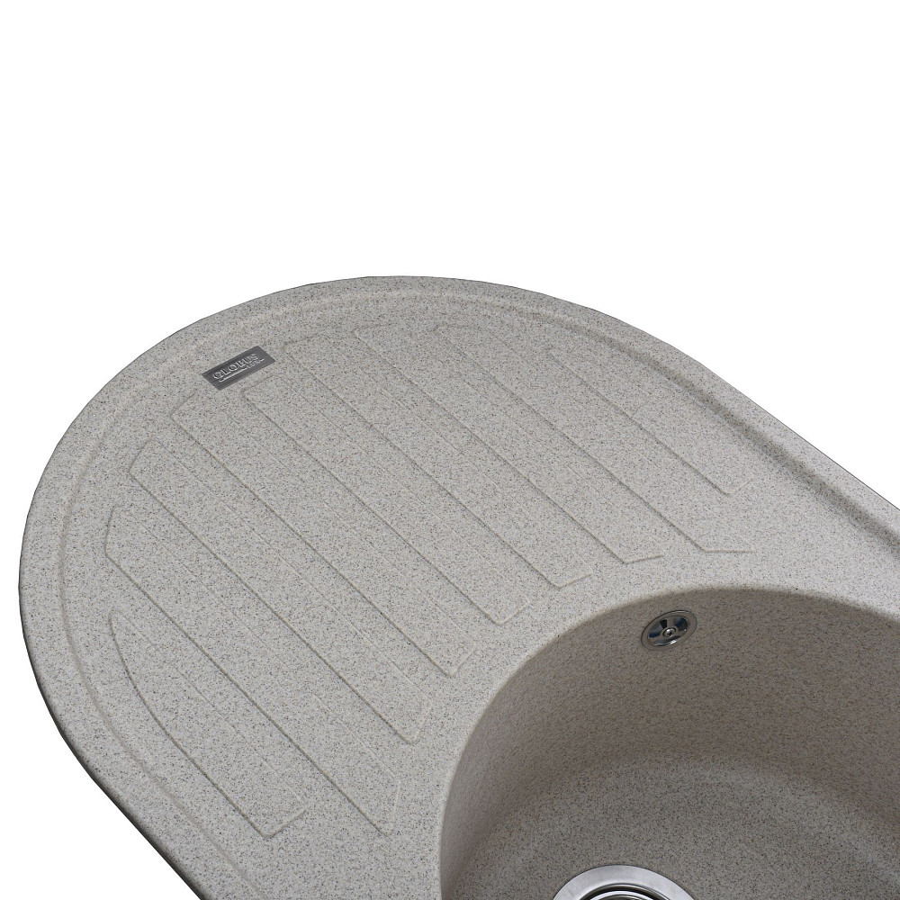 Гранітна мийка Globus Lux OHARA мигдаль 770х500мм-А0008 Тернопіль - фото 3