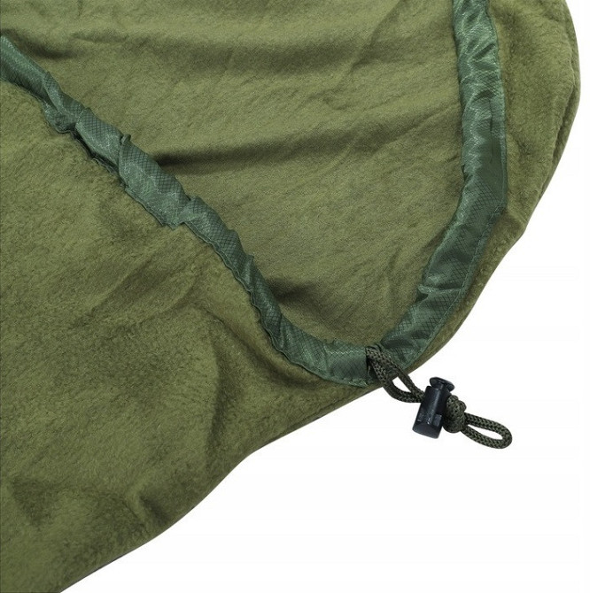 Універсальний флісовий утеплювач для спального мішка з чохлом Mil-Tec від Sturm (14114001) Olive Нововолинськ - фото 6