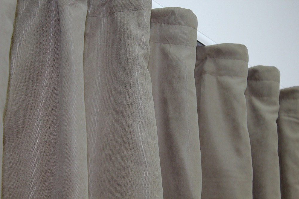 Кухонные шторы VR-Textil № 073к с ламбрекеном и подхватами розовый с какао 270х170 см (52-0473) Киев - изображение 5