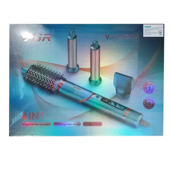 Erston зеленый Фен стайлер VGR V 474 4 в 1 фен для волос 4 насадки 1400 Вт быстрая сушка укладк Коломыя