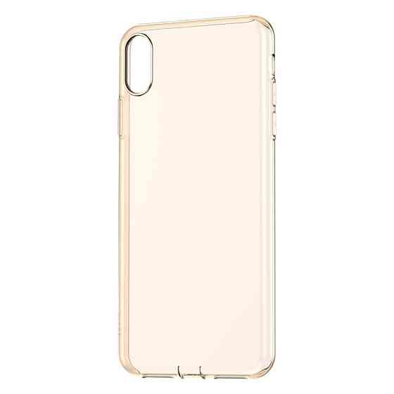 Чохол Baseus для iPhone Xs Max Simplicity Прозорий Золотий (ARAPIPH65-A0V) Київ