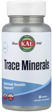 Минералы KAL Trace Minerals 30 таб Киев