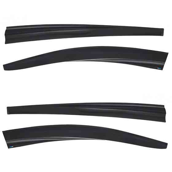 Дефлектори вікон (вітровики) Renault Megane III 2009-2016, 4шт, SunPlex, хетчбек, на скотчі Київ