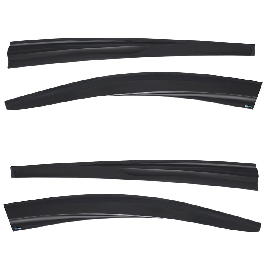 Дефлектори вікон (вітровики) Renault Megane III 2009-2016, 4шт, SunPlex, хетчбек, на скотчі Київ - фото 1