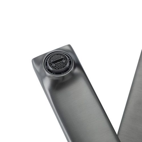 Смеситель для ванны с поворотным изливом FRAP F3284-9 графит Киев - изображение 6