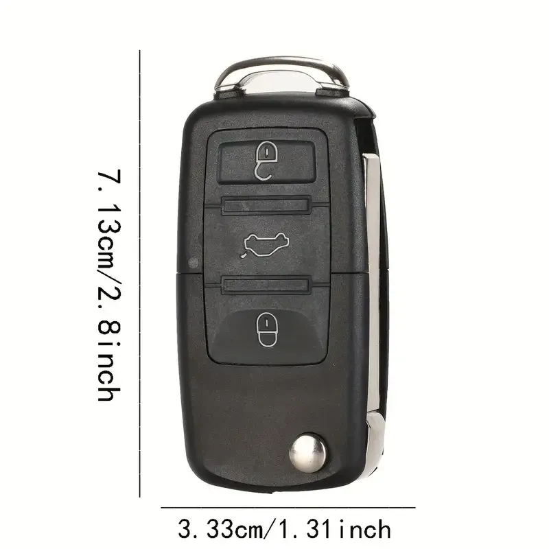 Ключ запалювання Volkswagen, Skoda з чіпом ID48 1K0959753G, 3 кнопки, автоключ Київ - фото 1