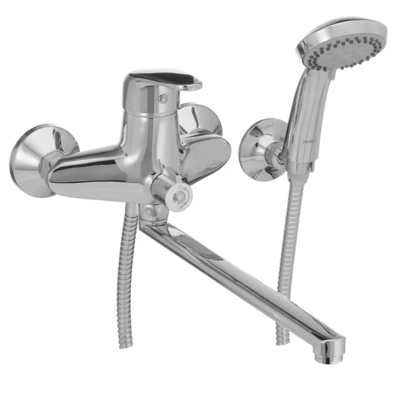 Ванной смеситель Haiba Magic 006 с черной ручкой HB0674 Харьков