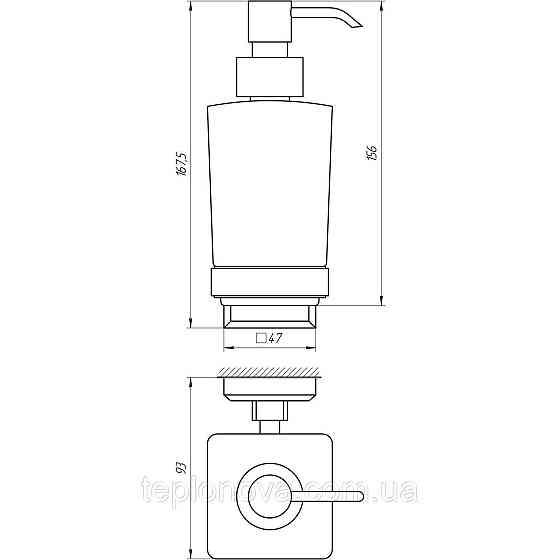 Дозатор рідкого мила TOPAZ TKB 9933A-BL чорний Чернівці