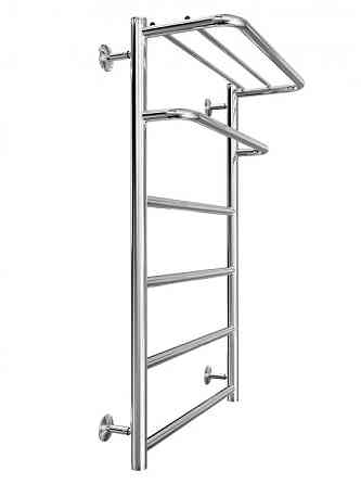 Полотенцесушитель водяной Mario INOX Отель 770х530/500 с полкой Киев