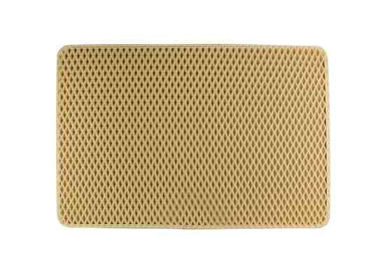 EVA килимок EKOSTAR придверний 60x90 см ромб бежевий бежевий кант Київ