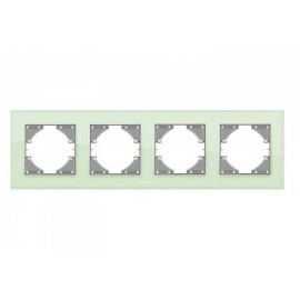 BINERA зелене скло Рамка горизонтальна 4-а Videx Житомир - фото 1